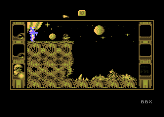 SOS Saturn (Atari 8-bit) screenshot: Observation terrace