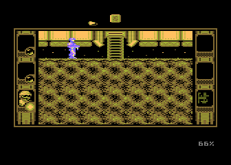 SOS Saturn (Atari 8-bit) screenshot: Ship entrance