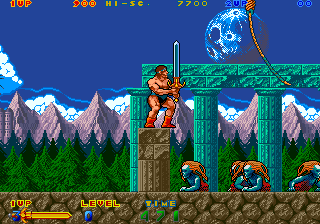 Nastar Warrior (Arcade) screenshot: Big sword