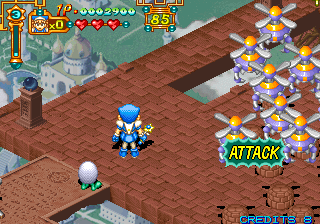 Purikura Daisakusen (Arcade) screenshot: Gyrocopters