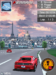 Ferrari GT: Evolution (J2ME) screenshot: In Paris