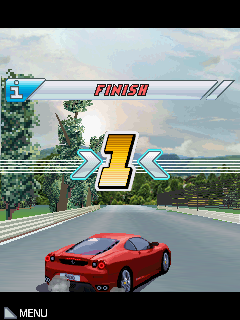 Ferrari GT: Evolution (J2ME) screenshot: Finish