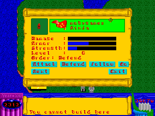 Dragon Isles (DOS) screenshot: (English) Commissioned a ninja at the Secret Service!