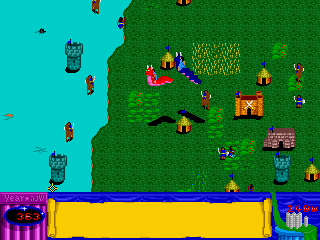 Dragon Isles (DOS) screenshot: (English) The enemy is slightly better prepared this time around.