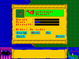 Dragon Isles (DOS) screenshot: (English) Setting the peasants to work