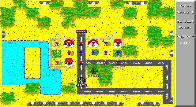 Kto spotka UFO (DOS) screenshot: Moving unit