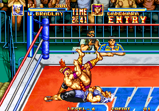 3 Count Bout (Arcade) screenshot: Wrestling