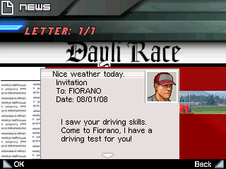 Ferrari GT: Evolution (Windows Mobile) screenshot: Invitation