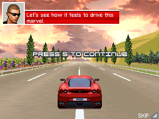 Ferrari GT: Evolution (Windows Mobile) screenshot: Starting out