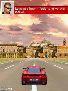 Ferrari GT: Evolution (J2ME) screenshot: Starting out