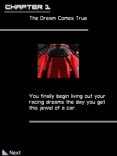 Ferrari GT: Evolution (J2ME) screenshot: Start of career mode