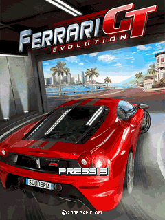 Ferrari GT: Evolution (J2ME) screenshot: Title screen