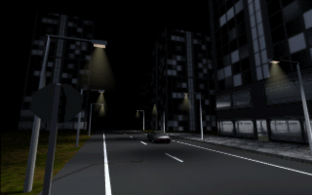 Lazarus (DOS) screenshot: Driving