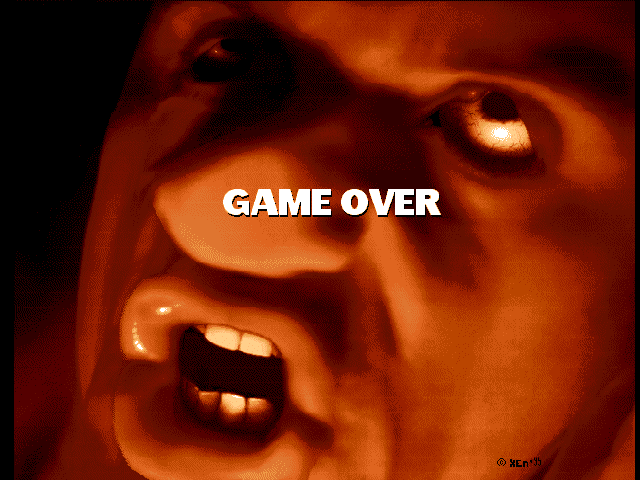 Lazarus (DOS) screenshot: Game over