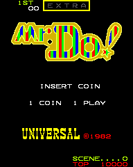 Mr. Do! (Arcade) screenshot: Title Screen.