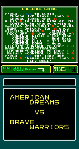 Baseball Stars (Arcade) screenshot: Next Game.