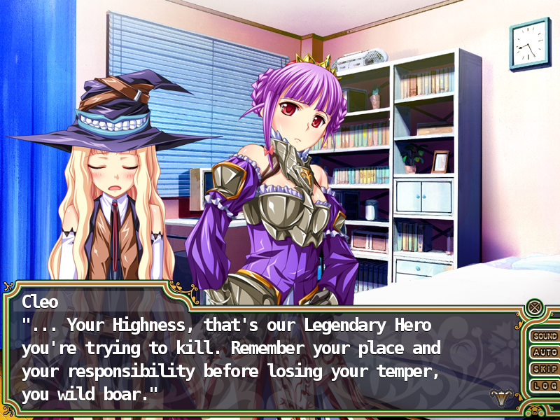 Harem Party (Windows) screenshot: Talking with Cleo and Agnes