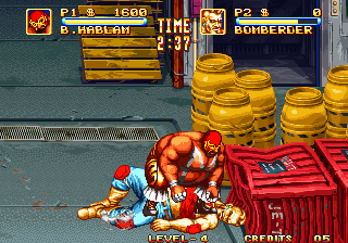 3 Count Bout (Arcade) screenshot: CPR anyone?