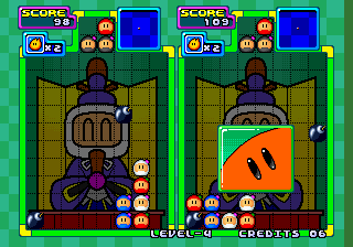 Bomberman: Panic Bomber (Arcade) screenshot: Placing a bomb.