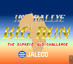 Big Run (Arcade) screenshot: Title Screen.