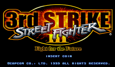 Street Fighter III: 3rd Strike (Arcade) screenshot: title screen