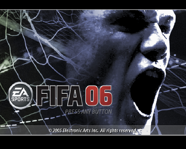 FIFA Soccer 06 (PlayStation 2) screenshot: After all the preamble, this is where the game starts