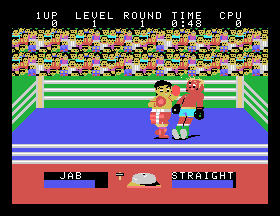 Champion Boxing (Arcade) screenshot: Nice left hook.