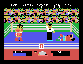 Champion Boxing (Arcade) screenshot: You knocked him down.