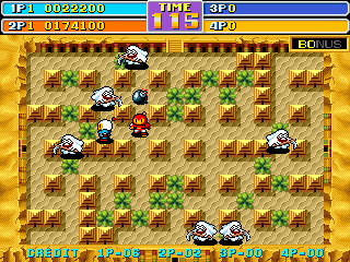 Screenshot of New Atomic Punk: Global Quest (Arcade, 1992) - MobyGames