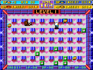 New Atomic Punk: Global Quest (Arcade) screenshot: Last opponent is burned