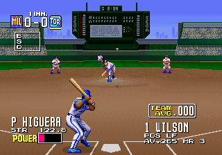 Clutch Hitter (Arcade) screenshot: You pitch.
