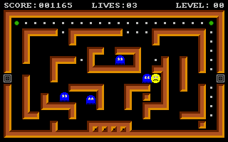 Cruncher Factory (Amiga) screenshot: Killed by a ghost