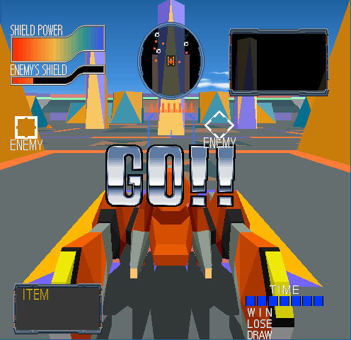 Cyber Sled (Arcade) screenshot: Go!!