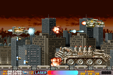 Cosmic Cop (Arcade) screenshot: Big tank