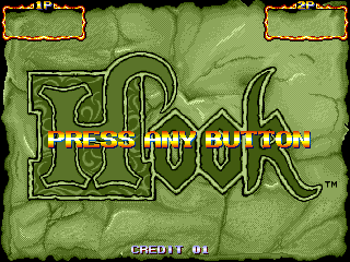 Hook (Arcade) screenshot: Title screen