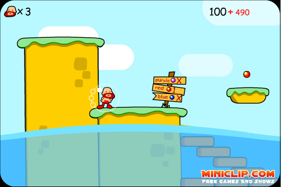 <small>Red Beard on Gold Hunt (Browser) screenshot:</small><br> Start of the second level