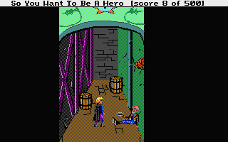 Hero's Quest: So You Want to Be a Hero (Atari ST) screenshot: Alleyway