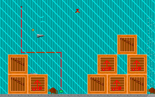 Paper Airplane (DOS) screenshot: Paper Airplane, Level One
