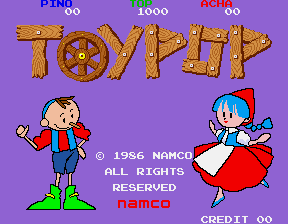 Toy Pop (Arcade) screenshot: Title Screen.