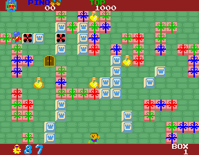 Toy Pop (Arcade) screenshot: Let's go. and save your friend.