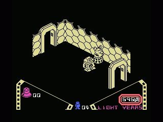 Alien 8 (MSX) screenshot: Don't touch that mouse