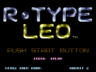 R-Type Leo (Arcade) screenshot: Title screen