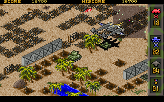 Tanke Da Juezhan (DOS) screenshot: Calling up an airstrike
