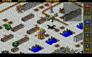 Tanke Da Juezhan (DOS) screenshot: Say hello to Mr. ME-262!