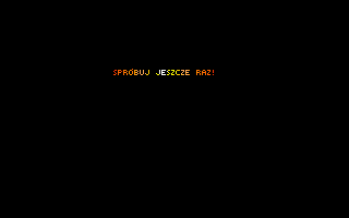 Rachunkowe Abecadło (Amiga) screenshot: Try one more time