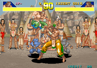 Power Instinct (Arcade) screenshot: Mirror match