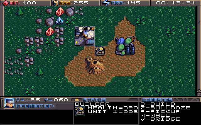 Planet X3 (DOS) screenshot: VGA mode, resources