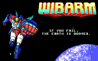 Wibarm (DOS) screenshot: Title Screen 2