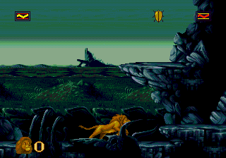The Lion King (Genesis) screenshot: Adult Simba