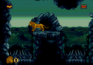 The Lion King (Genesis) screenshot: Bone-spikes